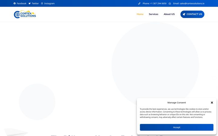 Zrzut ekranu cortexsolutions.io