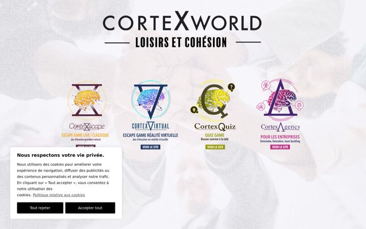 Screenshot of cortexworld.fr