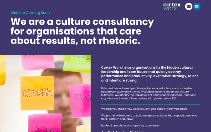 Screenshot of cortexworx.com