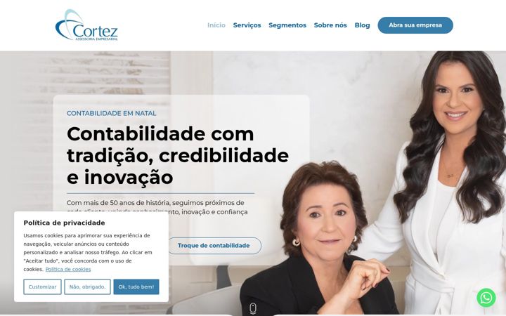 Screenshot van cortezassessoriacontabil.com.br