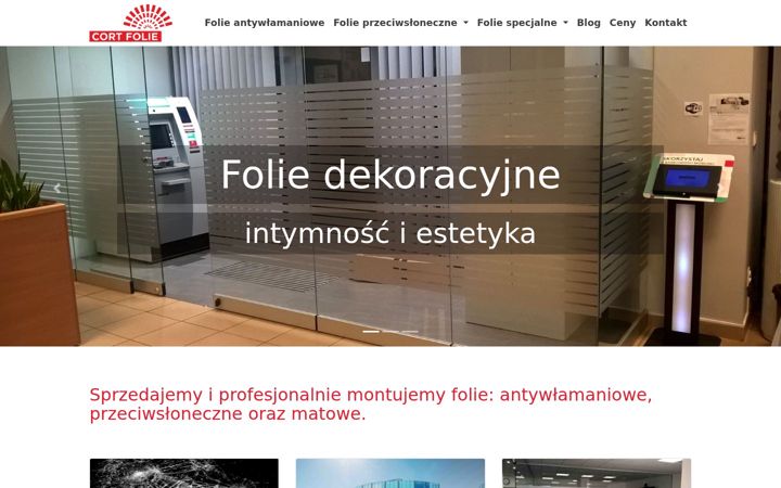 Zrzut ekranu cortfolie.pl