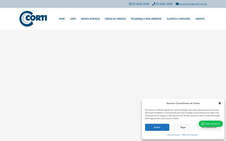 Screenshot van corti.com.br