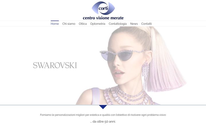 Screenshot of corticentrovisione.it