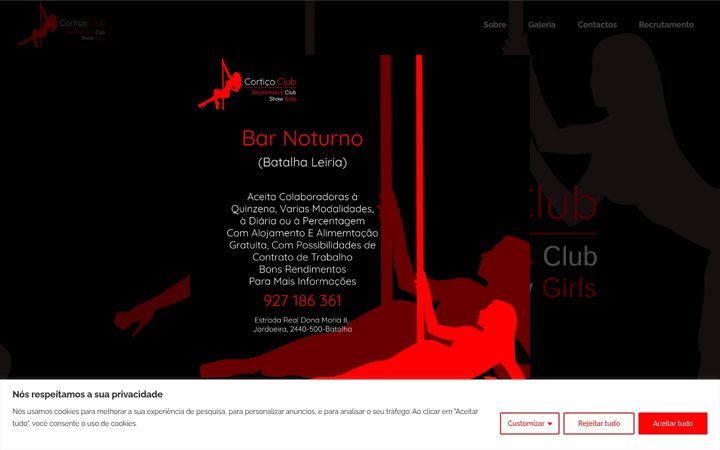 Screenshot van corticoclub.pt