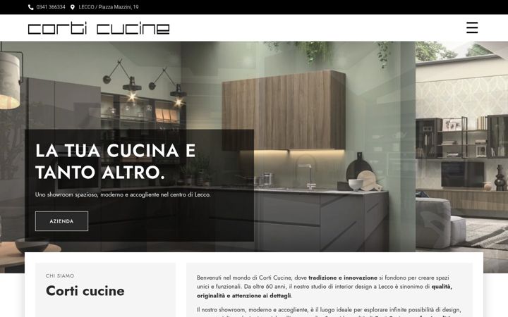 Screenshot of corticucine.it