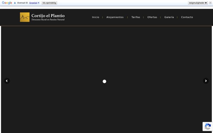 Screenshot of cortijoelplantio.com