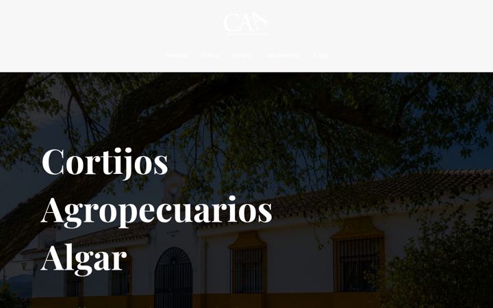 Screenshot of cortijosagropecuariosalgar.com