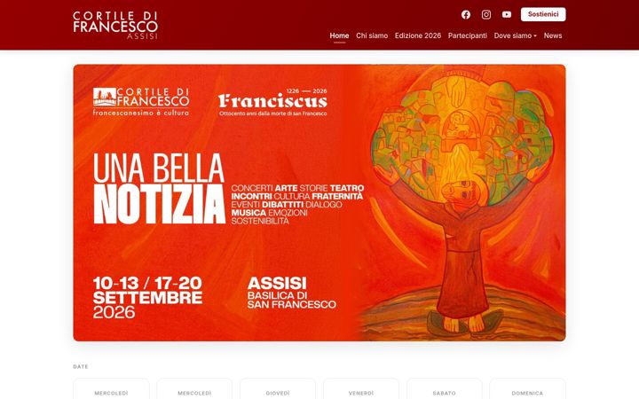 Screenshot of cortiledifrancesco.it