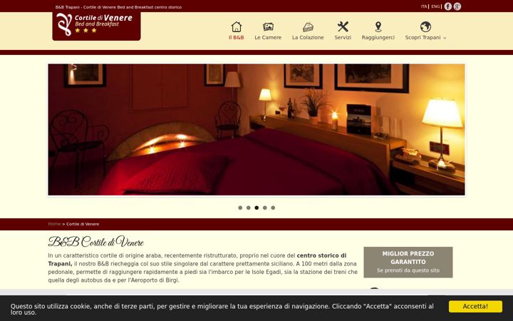 Screenshot of cortiledivenere.it
