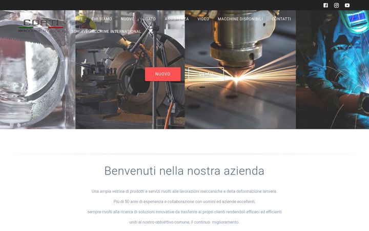 Screenshot of cortimacchineutensili.it