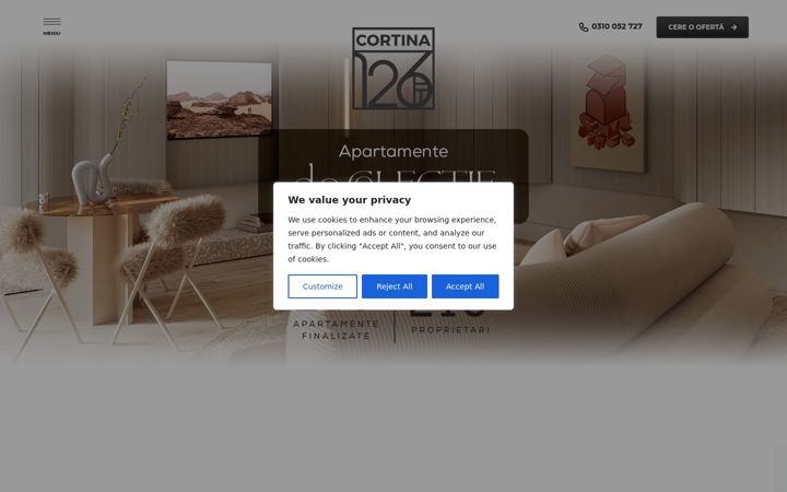 Screenshot of cortina126.ro