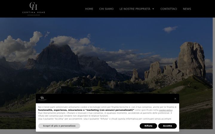Screenshot of cortinahome.it