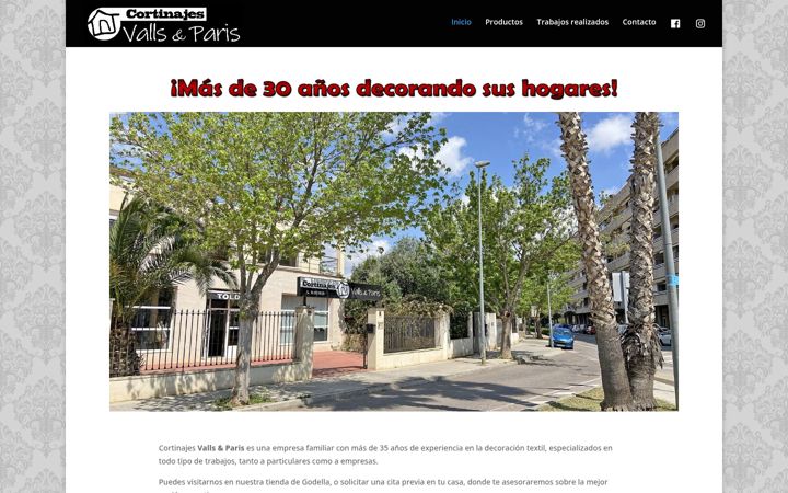 Screenshot του cortinajesvallsparis.es