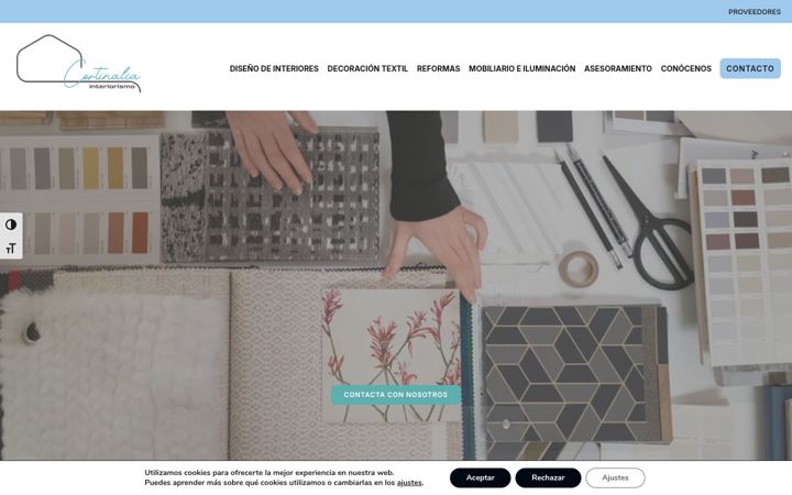 Screenshot of cortinaliainteriorismo.es