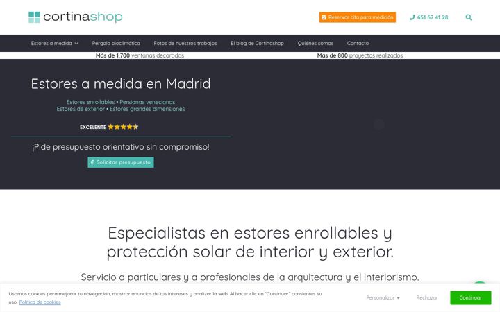 Screenshot του cortinashop.es