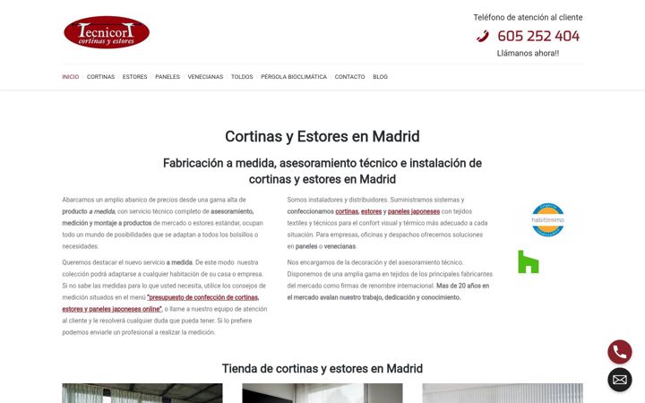 Screenshot του cortinasmadrid.es