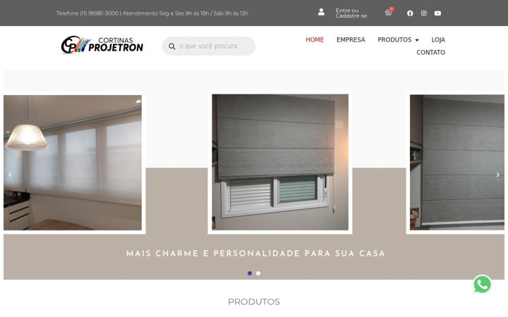 Screenshot van cortinasprojetron.com.br