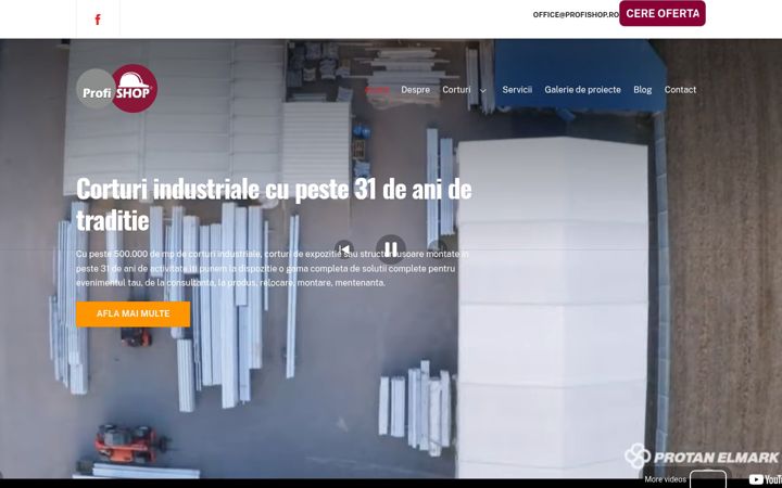 Screenshot of cortindustrial.com.ro