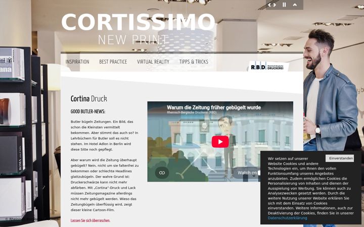 Screenshot of cortissimo.de