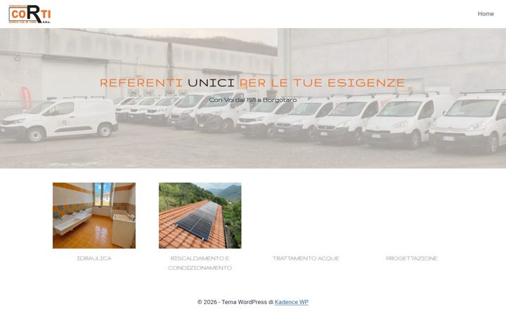 Screenshot di cortitermoidraulica.it