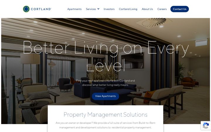 Screenshot of cortland.co.uk