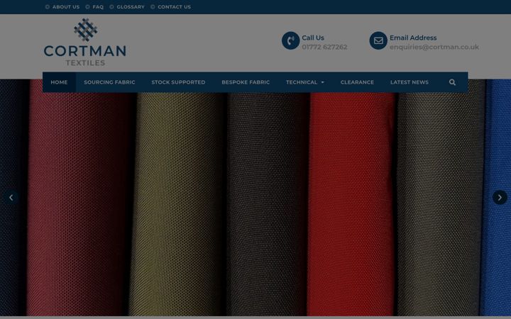 Screenshot of cortman.co.uk