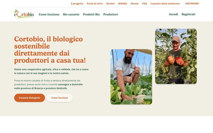 Screenshot di cortobio.it