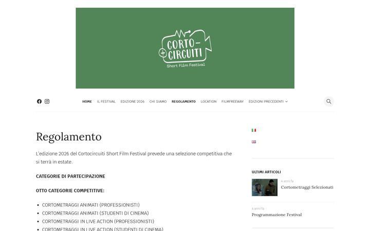 Kuvakaappaus sivustosta cortocircuiti.altervista.org