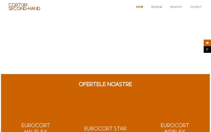 Screenshot of corturisecondhand.ro
