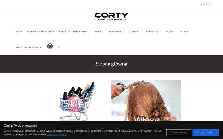 Screenshot of corty.pl