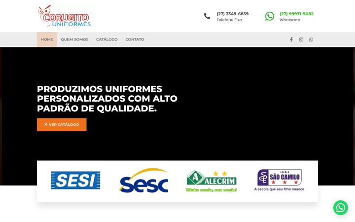 Screenshot of corugitouniformes.com.br