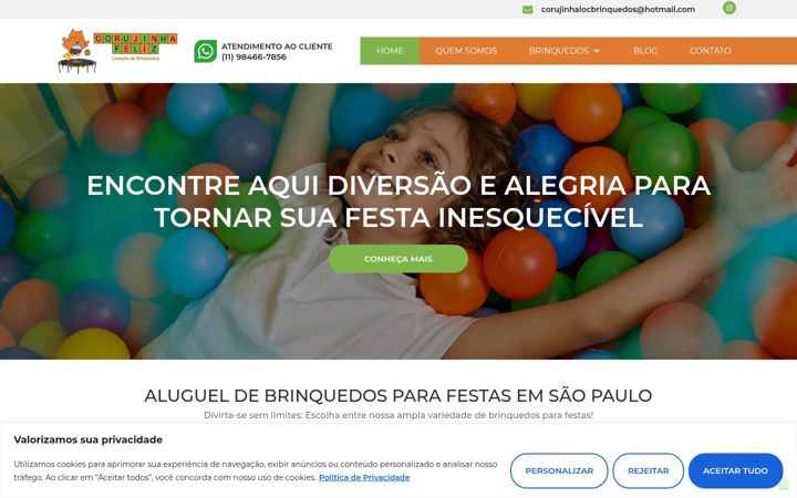 Screenshot von corujinhafeliz.net.br