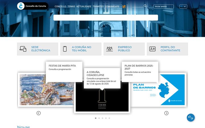 Screenshot of coruna.gal