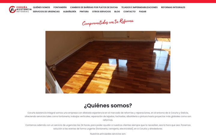 Screenshot of corunaasistencia.com