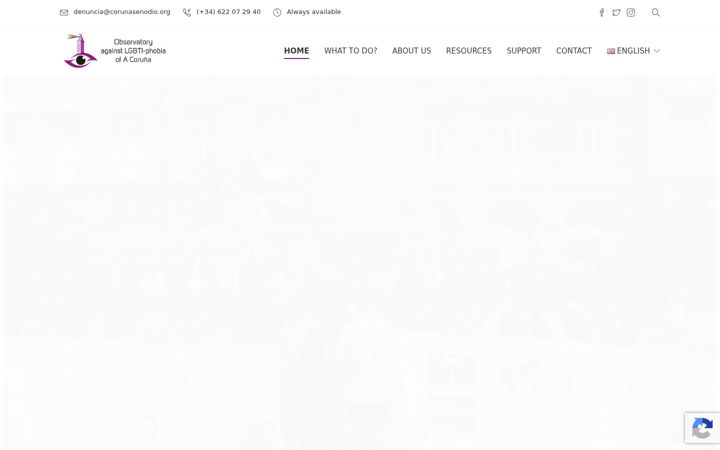 Kuvakaappaus sivustosta corunasenodio.org