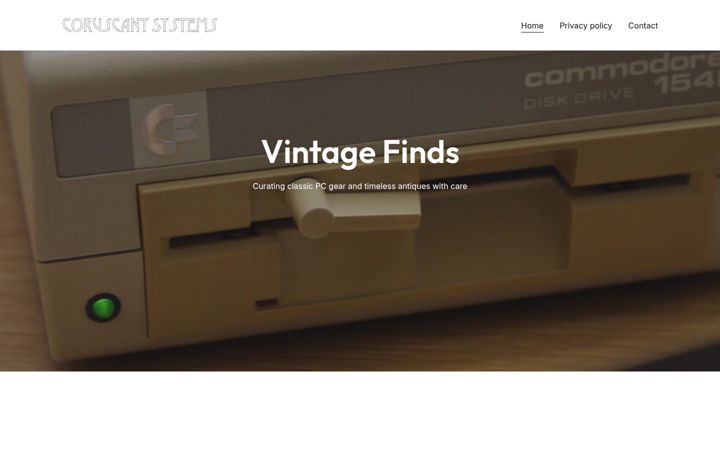Screenshot of coruscant.co.uk