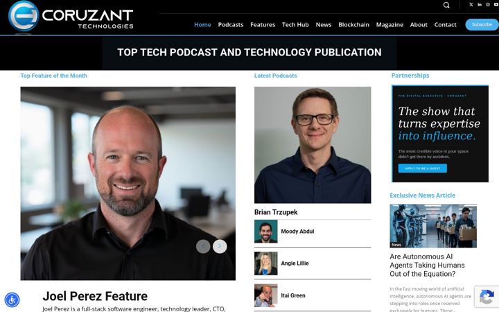Screenshot of coruzant.com
