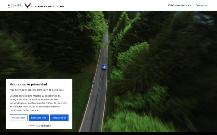Screenshot of corvette-spain.es
