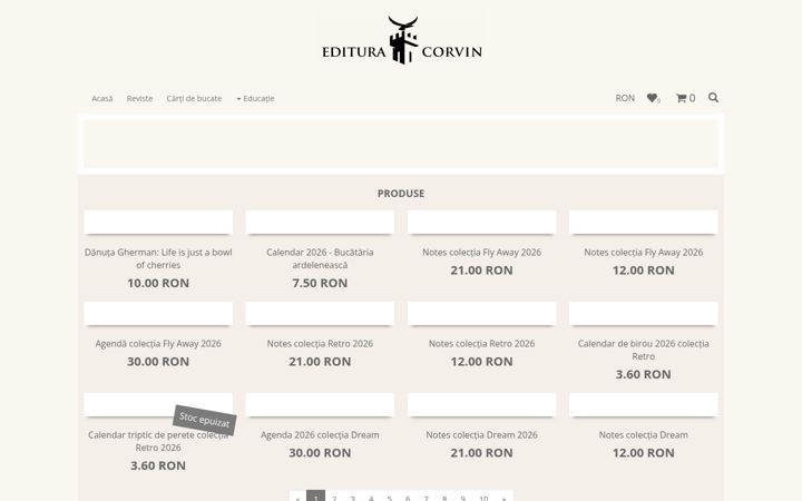 Screenshot of corvinshop.ro