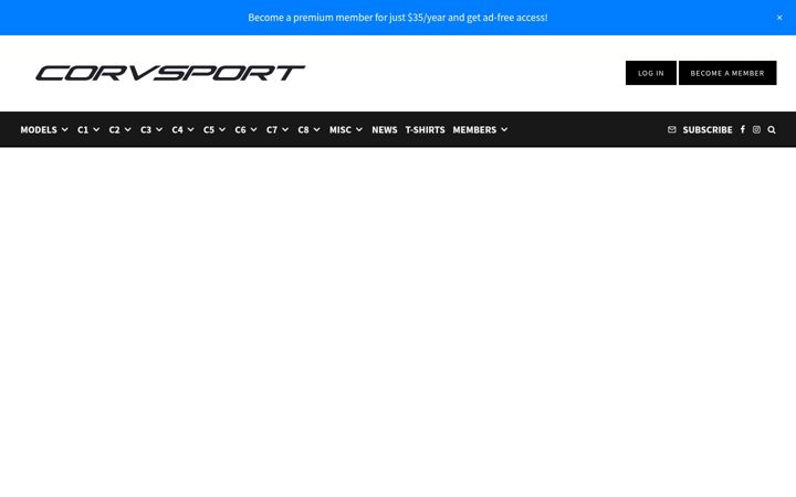 Screenshot of corvsport.com