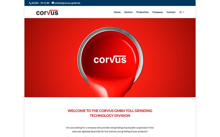 Screenshot of corvus-nassvermahlung.de