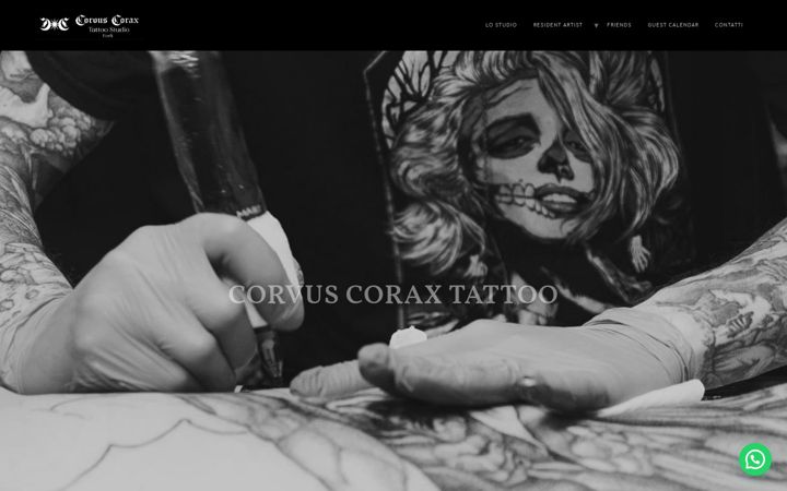 Screenshot of corvuscorax.it