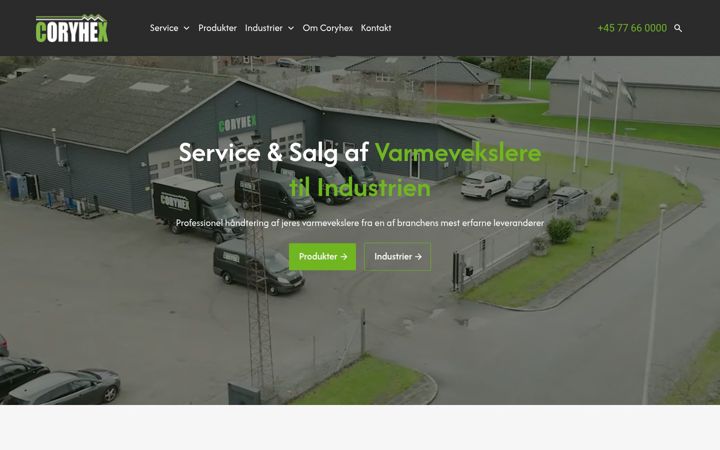 Screenshot of coryhex.com