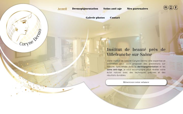 Screenshot of coryne-dermo.fr