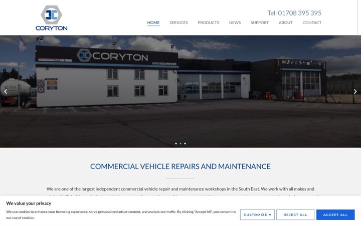 Screenshot of corytonltd.co.uk