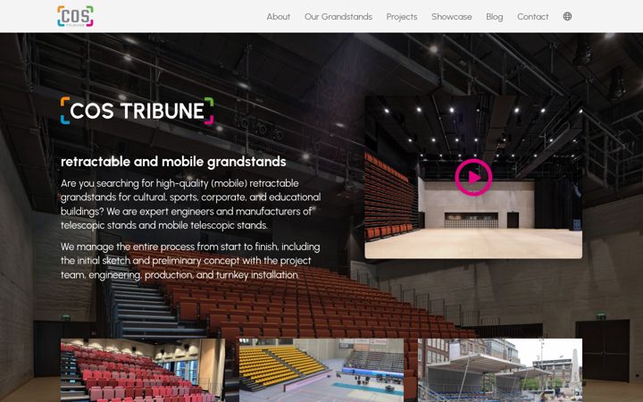 Screenshot of cos.be