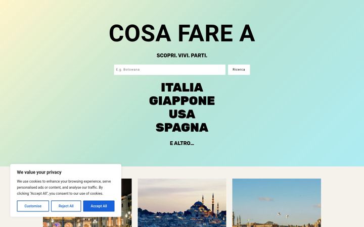 Screenshot of cosa-fare-a.it