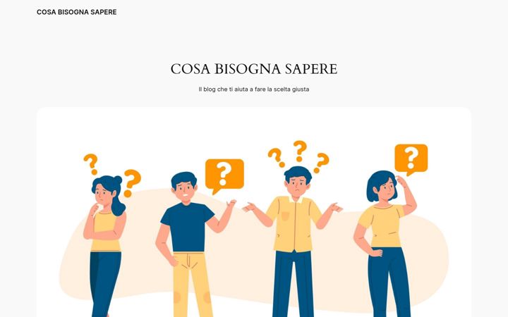 Screenshot of cosabisognasapere.it