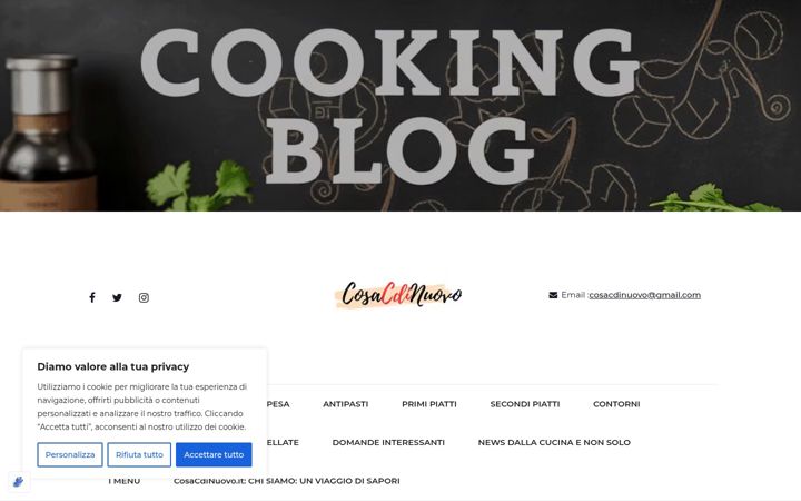 Screenshot of cosacdinuovo.it