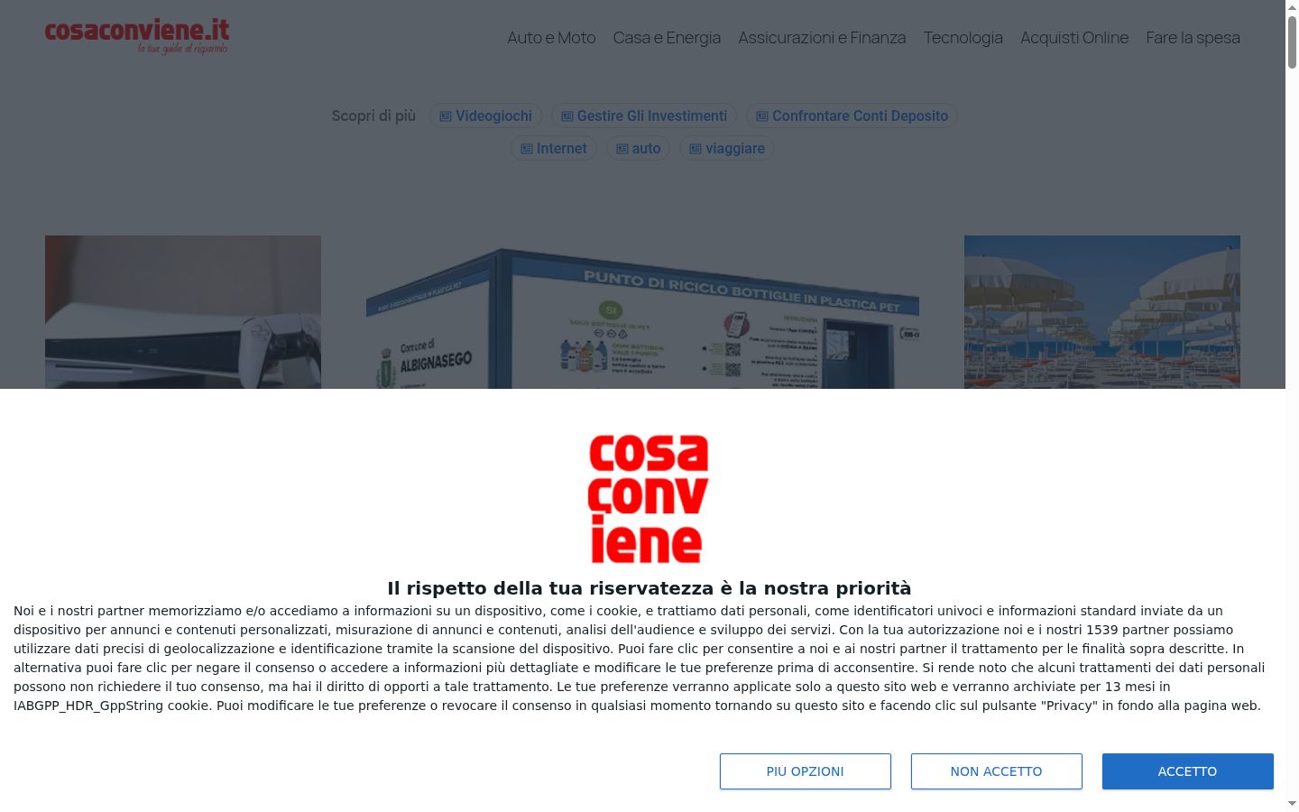 Captură de ecran a bannerului de consimțământ afișat înainte de orice interacțiune